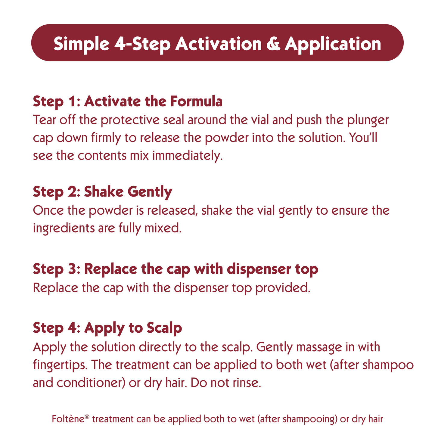 FOLTENE Hair & Scalp Treatment for MEN with Hair Loss