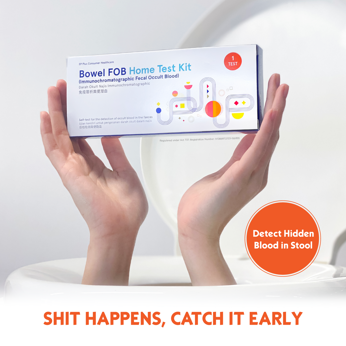 Bowel FOB Home Test Kit | Early Colon Screening