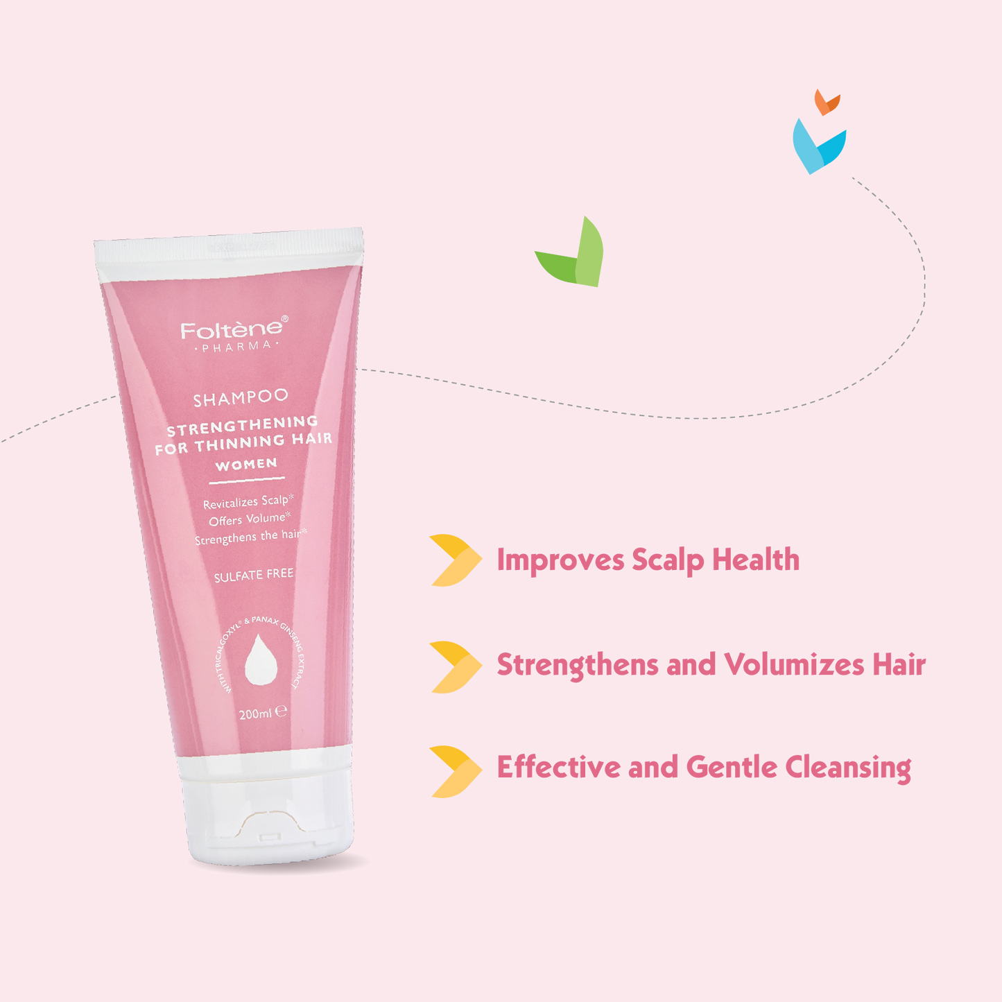 FOLTENE Strengthening Shampoo for WOMEN with Thinning Hair