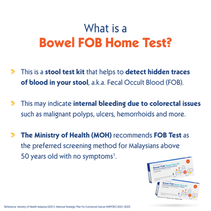 Bowel FOB Home Test Kit | Early Colon Screening