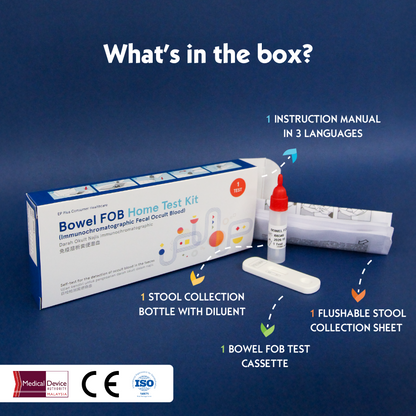 Bowel FOB Home Test Kit | Early Colon Screening