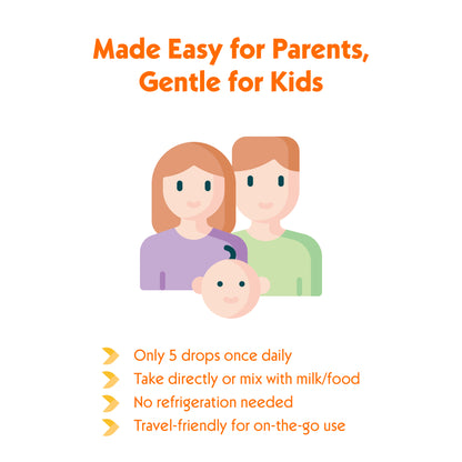 BIO.ME COMFYPRO Drops for Kids (1 Year+) | Probiotics with Vitamin D3