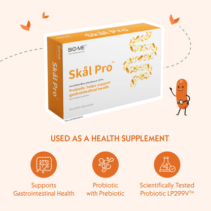 BIOME Skal Pro | Probiotics LP299V for Gut Health MAL24096082NC