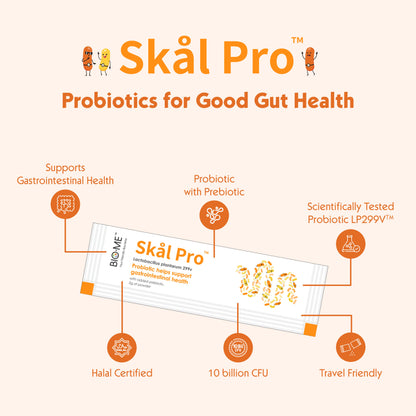 BIOME Skal Pro | Probiotics LP299V for Gut Health MAL24096082NC
