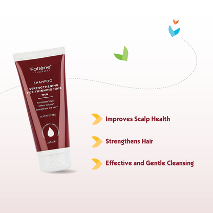 FOLTENE Strengthening Shampoo for MEN with Thinning Hair & Hair Loss