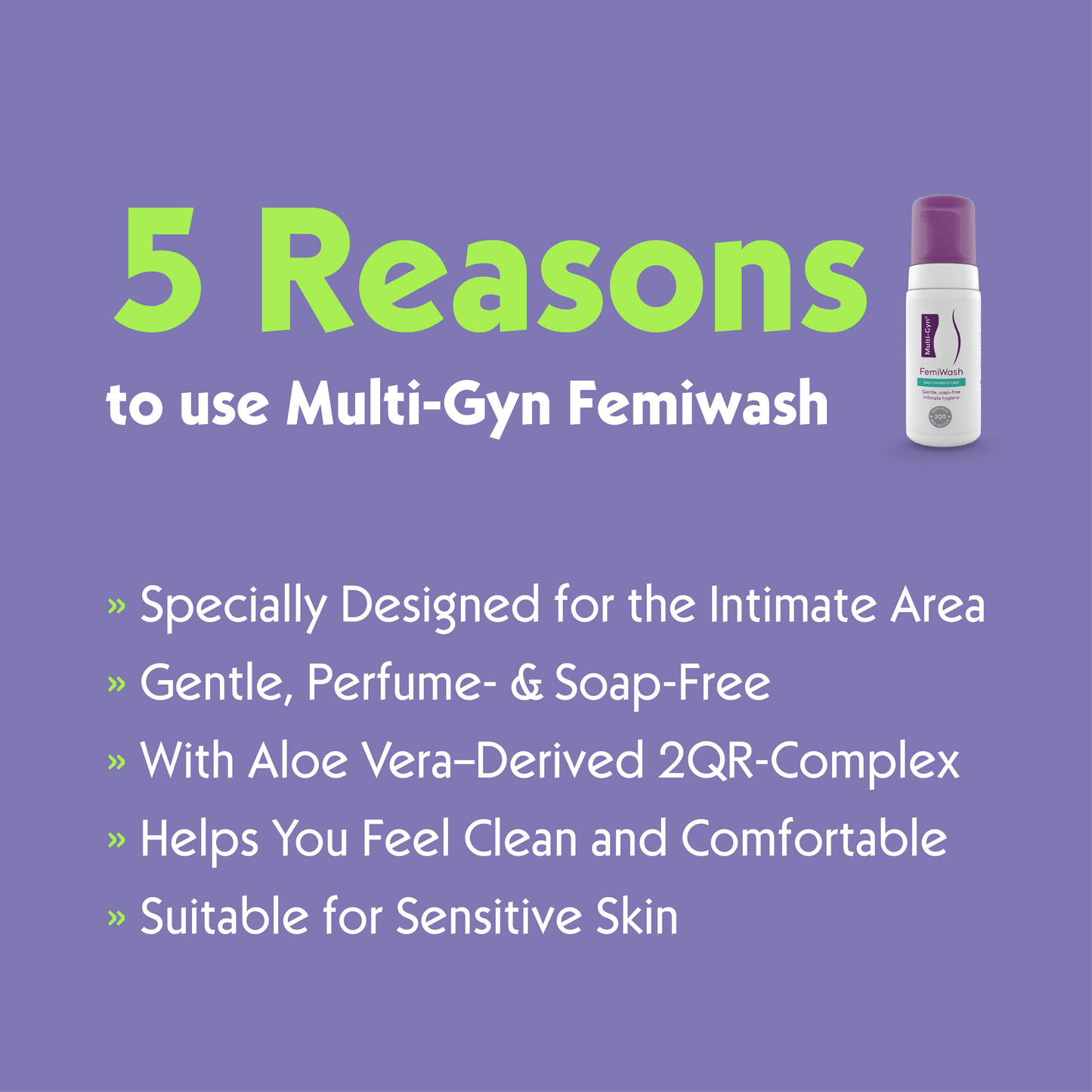 MULTI-GYN FemiWash 100ml - Mild & Gentle Feminine Wash