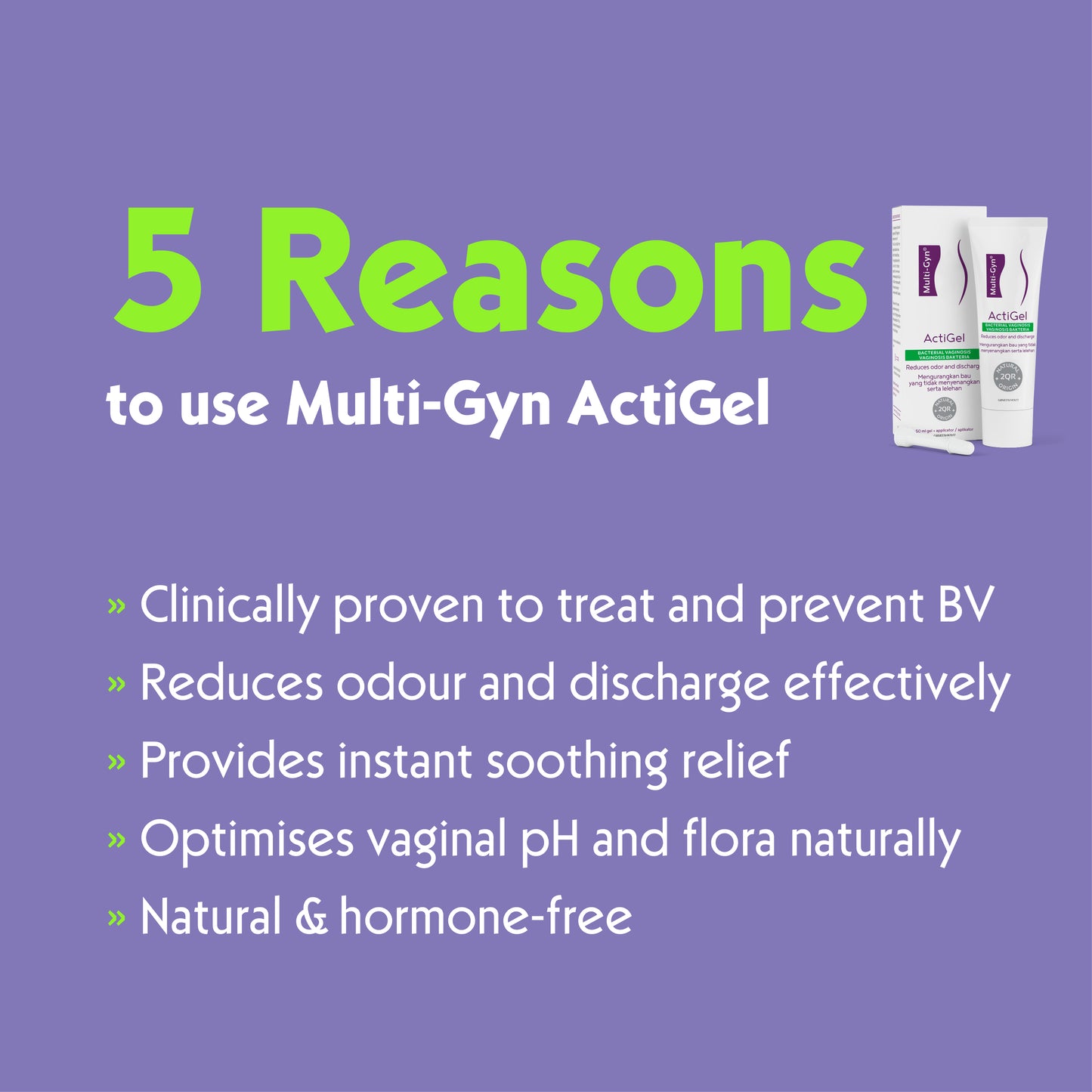 Multi-Gyn ActiGel | Treatment for Bacterial Vaginosis (BV)