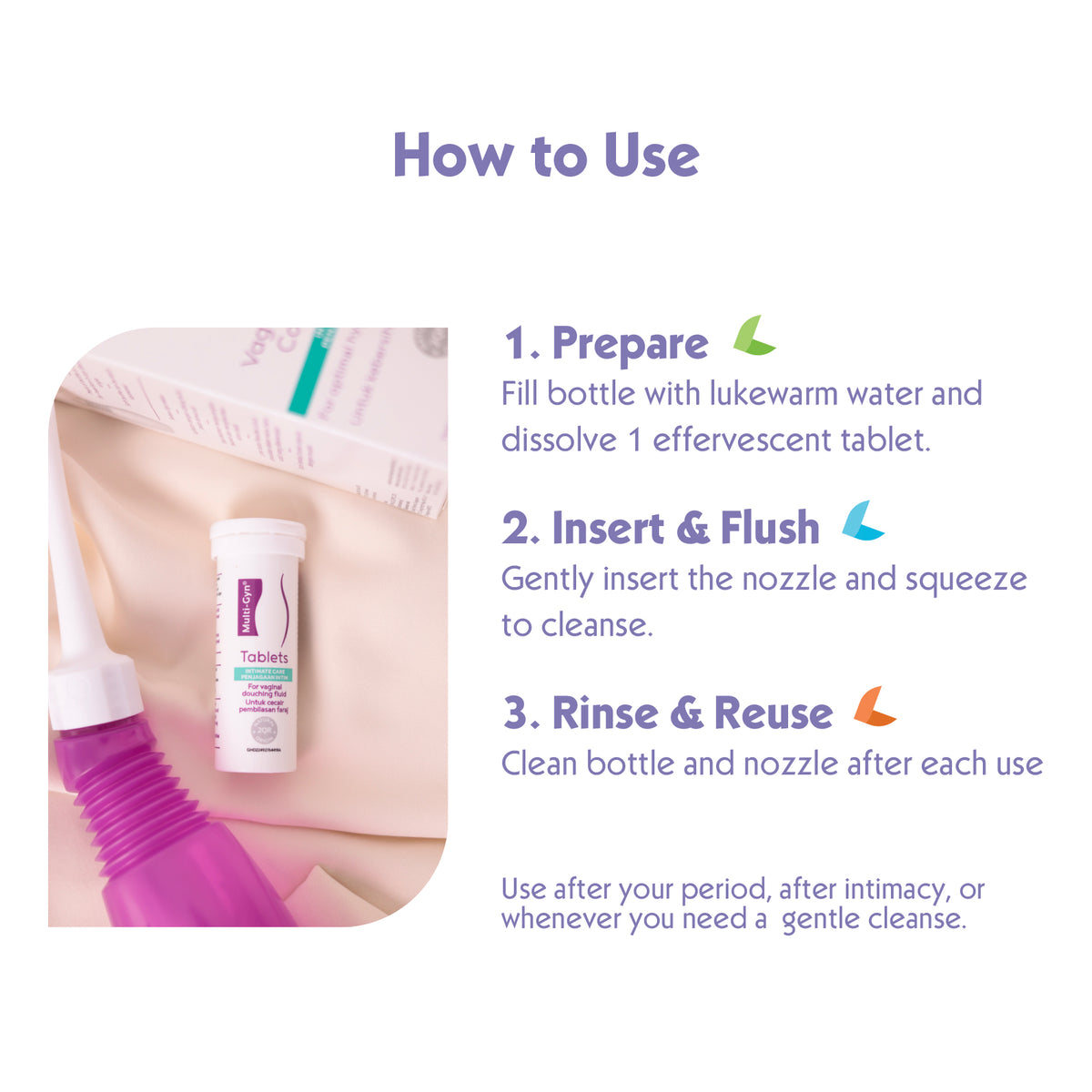 Multi-Gyn Vaginal Douche CombiPack | Initimate Cleanse